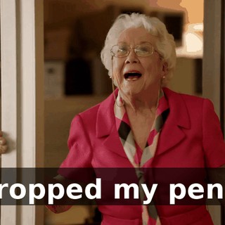 I dropped my pencil.