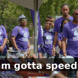 - Sam gotta speed up.