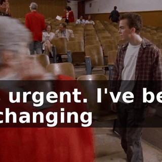 It's urgent. I've been exchanging