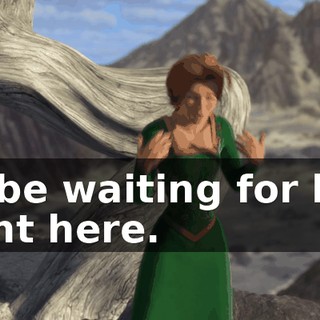 I'll be waiting for him right here.