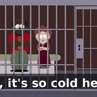 Oh, it's so cold here.