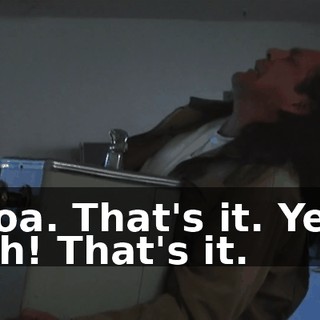 Whoa. That's it. Yeah! Yeah! That's it.