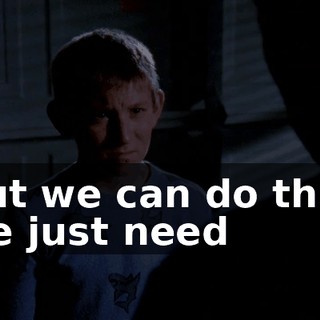 But we can do this; we just need