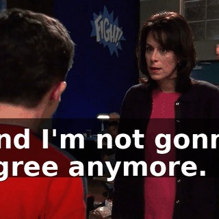 And I'm not gonna agree anymore.