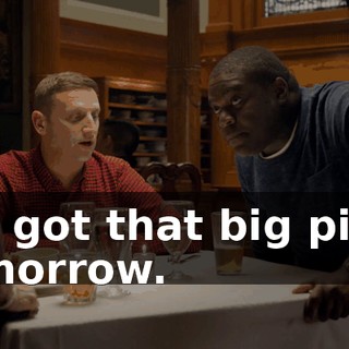 We got that big pitch tomorrow.