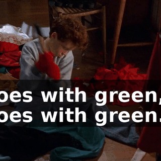 goes with green, goes with green...