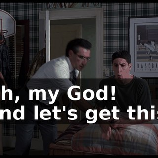 - Oh, my God! - And let's get this...