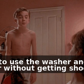 how to use the washer and dryer without getting shocked.