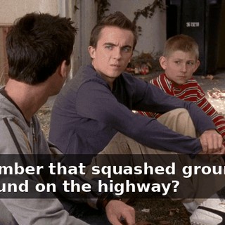 Remember that squashed groundhog we found on the highway?