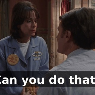 Can you do that?
