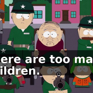 There are too many children.