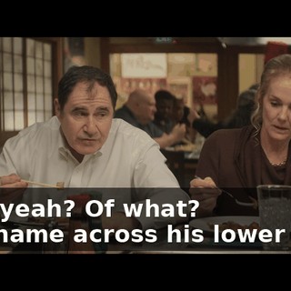 - Oh, yeah? Of what? - My name across his lower back.