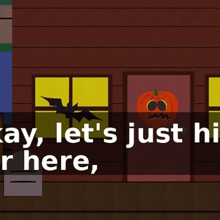Okay, let's just hide her here,