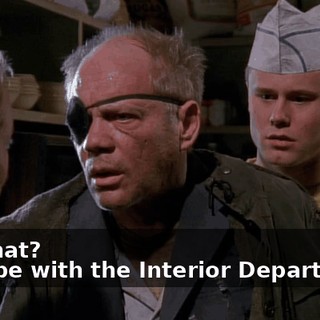 - A what? - It'd be with the Interior Department.