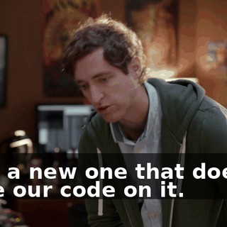 with a new one that doesn't have our code on it.