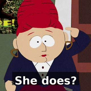 She does?