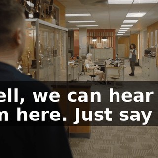 - Well, we can hear you from here. Just say it.