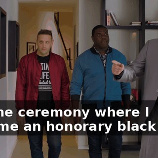 It's the ceremony where I became an honorary black man.