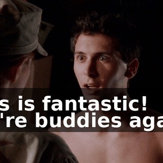 This is fantastic! We're buddies again!