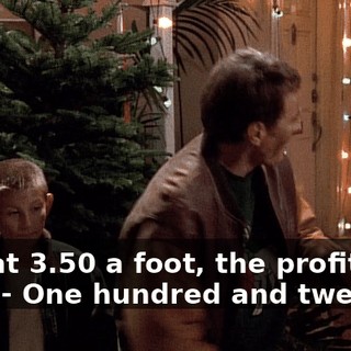 - So at 3.50 a foot, the profit tree is...? - One hundred and twelve.