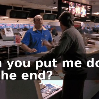 Can you put me down at the end?