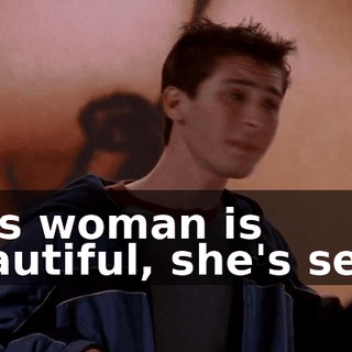 This woman is beautiful, she's sexy,