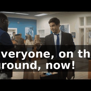 Everyone, on the ground, now!