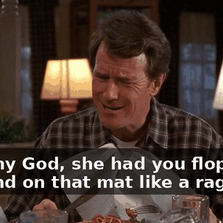 Oh, my God, she had you flopping around on that mat like a rag doll.