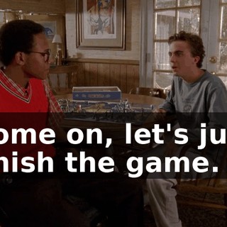 Come on, let's just finish the game.