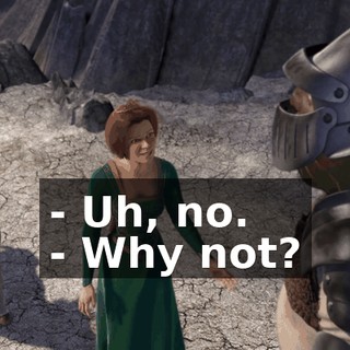 - Uh, no. - Why not?