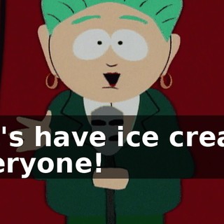 Let's have ice cream, everyone!