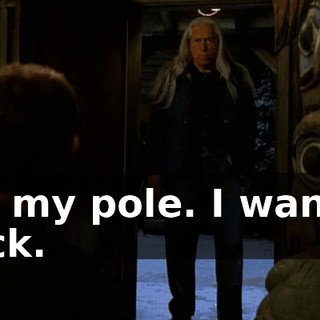 It's my pole. I want it back.