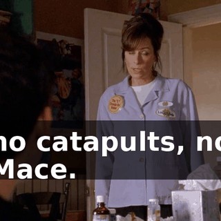 no catapults, no Mace.