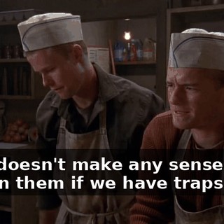 That doesn't make any sense. Why poison them if we have traps?