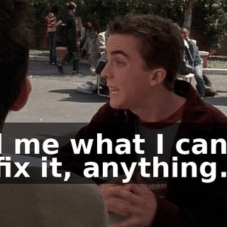 Tell me what I can do to fix it, anything.