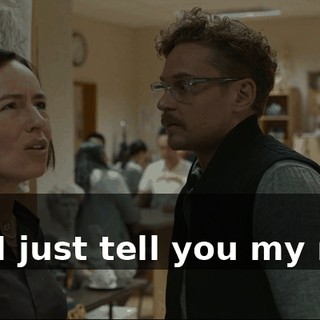 - Ew. - Can I just tell you my news?