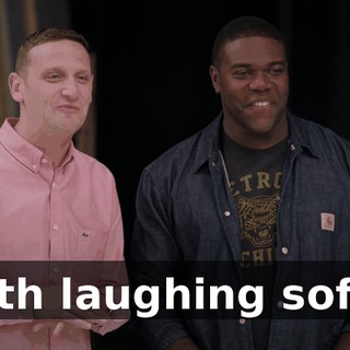 [both laughing softly]