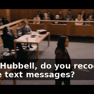 Miss Hubbell, do you recognize these text messages?