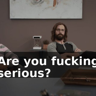Are you fucking serious?