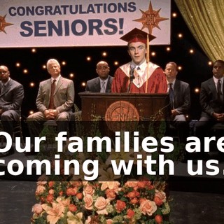 Our families are coming with us.