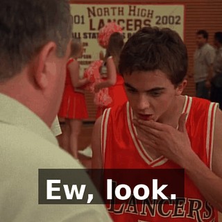 Ew, look.