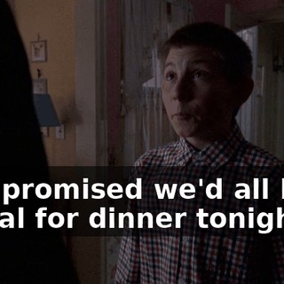 Dad promised we'd all have cereal for dinner tonight,