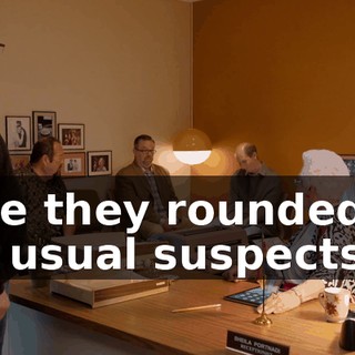 I see they rounded up the usual suspects.