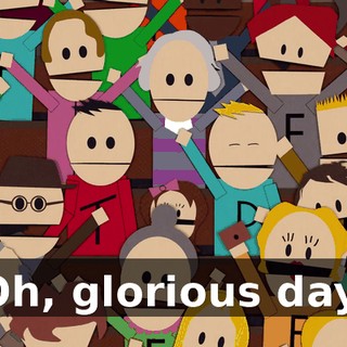 Oh, glorious day.
