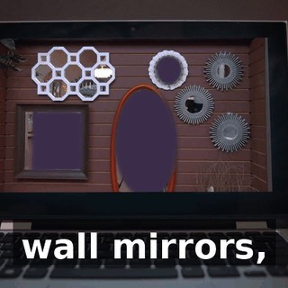 wall mirrors,