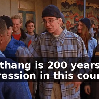 The thang is 200 years of oppression in this country!