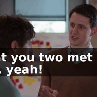 that you two met up. Oh, yeah!