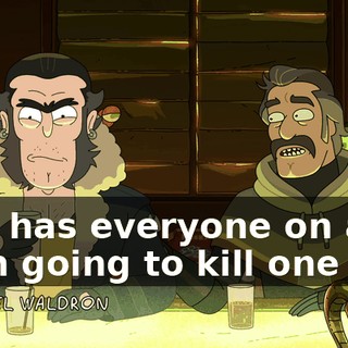 that has everyone on a train going to kill one guy.
