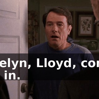 Evelyn, Lloyd, come on in.