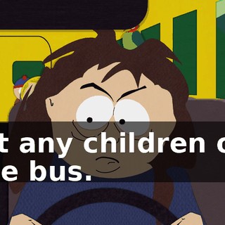 let any children off the bus.